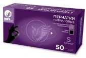 Перчатки INEKTA PRO нитрил неопудренные текстурированные ЧЕРНЫЕ L 50пар - КОЛОРЛОН ВТД Новосибирск