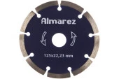 Диск отрезной алмазный сухой рез 125х22,23мм "Almarez" Кирпич/блок - КОЛОРЛОН ВТД Новосибирск