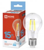 15W Лампа LED-A60-deco 15Вт 230В Е27 6500К 1480Лм прозрачная IN HOME - КОЛОРЛОН ВТД Новосибирск