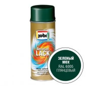 JOBI Эмаль аэрозольная глянцевая зеленый мох RAL 6005 (520мл / 270гр; 12шт) - КОЛОРЛОН ВТД Новосибирск