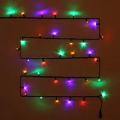 Гирлянда для улицы 25м 300 ламп LED чёрный провод, 8 реж, IP-54, Мультиц (возмож/соед) 183-749 - КОЛОРЛОН ВТД Новосибирск