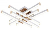 Потолочный cветильник LED4U L9376-700 WH - КОЛОРЛОН ВТД Новосибирск