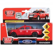 272083  Машина металл FORD Ranger пикап пожарный 12см, открыв. двери, инерц. в кор. Технопарк в кор. - КОЛОРЛОН ВТД Новосибирск