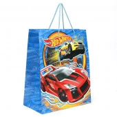 ***183805  ПАКЕТ ПОДАРОЧНЫЙ "ВЕСЕЛЫЙ ПРАЗДНИК" HOT WHEELS 13X17X7СМ,  БУМ., ГЛЯНЦЕВЫЙ - КОЛОРЛОН ВТД Новосибирск
