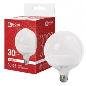 Лампа LED-GL125-VC 30Вт 230В Е27 4000К 3000Лм 125мм IN HOME - КОЛОРЛОН ВТД Новосибирск