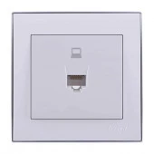 703-0225-139 Rain Розетка ПК Cat5e белый/хром - КОЛОРЛОН ВТД Новосибирск