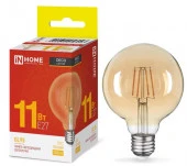Лампа GL95-deco gold 11Вт 230В E27 3000K 1040Лм золотистая IN HOME - КОЛОРЛОН ВТД Новосибирск