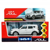391846 Машина металл KIA soul длина 12 см, двери, багаж., инерц, серебряный, кор. Технопарк - КОЛОРЛОН ВТД Новосибирск
