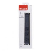 Legrand Удлинитель с USB и выключателем (3с/з, 1,5м, ПВС3х1,5) 694508 - КОЛОРЛОН ВТД Новосибирск
