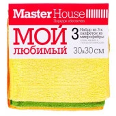 Набор из 3 салфеток 60165 МОЙ ЛЮБИМЫЙ из микрофибры 30см*30см М-60165 - КОЛОРЛОН ВТД Новосибирск