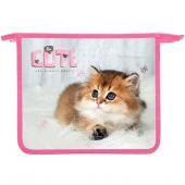 Папка д/тетрадей А5 ОНИКС ПТ-735 "Cute kitty" (69886) на молн. - КОЛОРЛОН ВТД Новосибирск