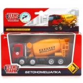 242511  МАШИНА "ТЕХНОПАРК" МЕТАЛЛ. БЕТОНОМЕШАЛКА 1:64, ДЛИНА 13СМ, ПОДВИЖНЫЕ ЭЛЕМЕНТЫ В КОР. в кор.4 - КОЛОРЛОН ВТД Новосибирск