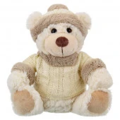 RL24027-20 Игрушка мягконабивная ТМ "Relana" Мишка в шапочке и свитере, 20 см, в/п 20*15*13 см - КОЛОРЛОН ВТД Новосибирск