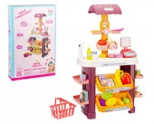 IT107493 Набор "Супермаркет "Girl's club" на бат.(свет,звук,корз.д/прод+ 45 ак) 46*12*71 см - КОЛОРЛОН ВТД Новосибирск