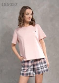 CLEVER LSH14-1126у Шорты женские (Отдельные вещи июль24), 44, Т.серый/Молочный - КОЛОРЛОН ВТД Новосибирск