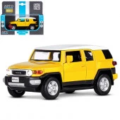 JB1251389 ТМ "Автопанорама" Машинка метал 1:32  Toyota FJ Cruiser, желтый, свет, звук, откр. двери, - КОЛОРЛОН ВТД Новосибирск