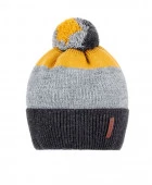 Головной убор детский (шапка) арт Cz-230 54-56, антрацит-горчица (54-56, антрацит-горчица) - КОЛОРЛОН ВТД Новосибирск