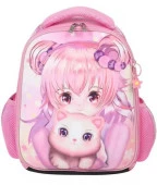 NRk_01006 Рюкзак Hatber ERGONOMIC MINI-Аниме с котиком- 35Х27Х13см EVA нагр.стяж 1 отд.2кар+1 - КОЛОРЛОН ВТД Новосибирск