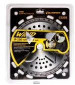 Нож с зубцами из твердого сплава  Wind 36/230/25,4 (SRM-330ES/SRM-350ES,4605), CHAMPION - КОЛОРЛОН ВТД Новосибирск