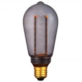 ***HL-2227 HIPER LED VEIN ST64 TWIST 4W 150Lm E27 2000K Smoky - КОЛОРЛОН ВТД Новосибирск