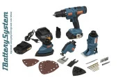 STURM Мультитул аккум CMT1801, 18 В, 1 BatterySystem дрель, лобзик, реноватор, шлифмаш, 2 Ач кейс - КОЛОРЛОН ВТД Новосибирск