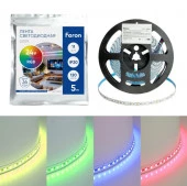 Лента 120SMD(5050)/м 11Вт/м 24V 5000*10*1.5мм RGB, LS501 FERON - КОЛОРЛОН ВТД Новосибирск