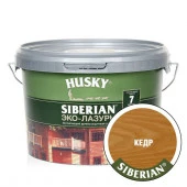 HUSKY SIBERIAN «Эко-Лазурь для дерева» полуматовая кедр (2,5л) - КОЛОРЛОН ВТД Новосибирск