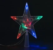 Украшение Верхушка/Звезда 13см 10LED 8 режимов l провода=0.7м, мультиколор арт.2024-3162 Код273307 - КОЛОРЛОН ВТД Новосибирск