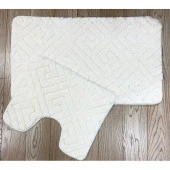 Коврик д/ван. комн. "Sophisticated" WHITE 60x100+50*60 ЗЛ - КОЛОРЛОН ВТД Новосибирск