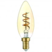 HL-2207 LED FILAMENT FLEXIBLE CANDLE 5W 180Lm E14 2400K AMBER HIPER - КОЛОРЛОН ВТД Новосибирск