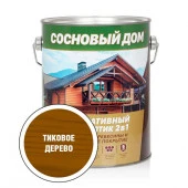 ПРОФСТАНДАРТ СОСНОВЫЙ ДОМ Декоративно-защитный состав для древесины тиковое дерево (2,7л; 3шт) - КОЛОРЛОН ВТД Новосибирск