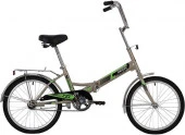20FTG301.GR20 Велосипед NOVATRACK 20" складной, TG30, серый, тормоз нож, ALобода, сид ***Х - КОЛОРЛОН ВТД Новосибирск