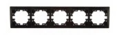 701-4200-150 Mira Рамка 5-ая горизонт б/вст чёрный бархат - КОЛОРЛОН ВТД Новосибирск