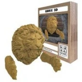 20070 QBRIX Картонный 3D конструктор Коллекция "Картонный охотник" Лев - КОЛОРЛОН ВТД Новосибирск