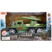 259970  МАШИНА ВОЕННАЯ НА БАТ. СВЕТ+ЗВУК, РУССИФИЦ, ОТКРЫВ ДВЕРИ ZYA-A262 27*11,5*15,5СМ В КОР. в ко - КОЛОРЛОН ВТД Новосибирск