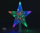 Украшение Верхушка/Звезда 19см 15LED 8 режимов l провода=0.7м, мультиколор арт.2024-3163 Код273308 - КОЛОРЛОН ВТД Новосибирск