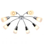 Потолочный светильник Escada 1100/8P Е14*40W Chrome - КОЛОРЛОН ВТД Новосибирск