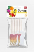 GRIFON Пики декоративные "ФРУКТЫ", 10 см, 10 шт. в упаковке - КОЛОРЛОН ВТД Новосибирск
