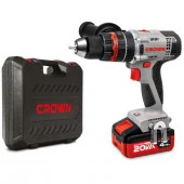 * CROWN Дрель-шуруп. акк удар CT21075HMX-4 BMC, 20В/4,0Ач x2Li, 18ступ,0-400/1500/мин, 40/60Нм, кейс - КОЛОРЛОН ВТД Новосибирск