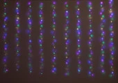 Гирлянда Занавес Роса 3х3м 300LED 10 нитей, 8режимов, мультиколор, USB арт.10922-8139 Код271910 - КОЛОРЛОН ВТД Новосибирск