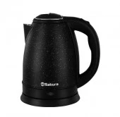 SAKURA Чайник электр SA-2134DBK (1.8) нерж д черн/крап - КОЛОРЛОН ВТД Новосибирск