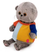 BB-120 Кот Басик BABY в разноцветной футболке 20 см - КОЛОРЛОН ВТД Новосибирск