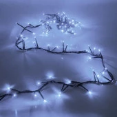 Гирлянда для дома НИТЬ 3 м 100 ламп LED, черн.пров, 8 реж, IP-20. Белый (возмож/соед) 725-0055 - КОЛОРЛОН ВТД Новосибирск