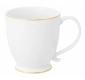 Кружка 450 мл 13,5*10*10,5 см "Белая с золотом" на ножке, NEW BONE CHINA Состав: Фарфор - КОЛОРЛОН ВТД Новосибирск