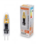 3W Лампа LED  WOLTA WSTD-JC-12V3W4KG4-P КАПСУЛА JC 3Вт 240лм 4000K G4 - КОЛОРЛОН ВТД Новосибирск