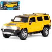 JB1251127ТМ "Автопанорама" машинка металлическая, Hummer H3, масштаб 1:24, желтый, открываются перед - КОЛОРЛОН ВТД Новосибирск