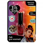 Лак для ногтей с блестками, малиновый, 10 мл TIK TOK GIRL  LB61756TTG - КОЛОРЛОН ВТД Новосибирск