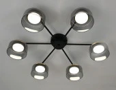 MS 1227/6 Паго Чёрный GX53 max.9W 675х602х130мм - КОЛОРЛОН ВТД Новосибирск