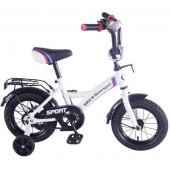 283801  Велосипед детский 12" BMW gw-тип, багажн., страх.кол., звонок, бел./черн. - КОЛОРЛОН ВТД Новосибирск