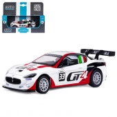 JB1251216 ТМ "Автопанорама" Машинка мет.1:43 Maserati Gran Turismo MC GT4, белый, откр. Двери - КОЛОРЛОН ВТД Новосибирск